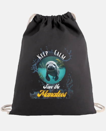 Bolsa Keep Calm Save the Manatees