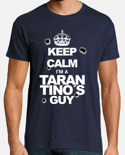 T-shirt keep calma. tarantino (scatti bianco di pentecoste)