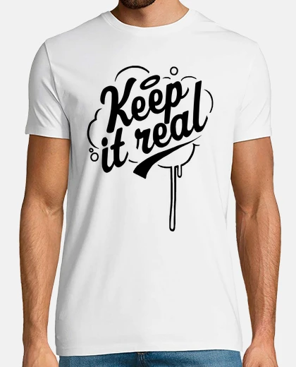 Camiseta Keep it real 2 negro