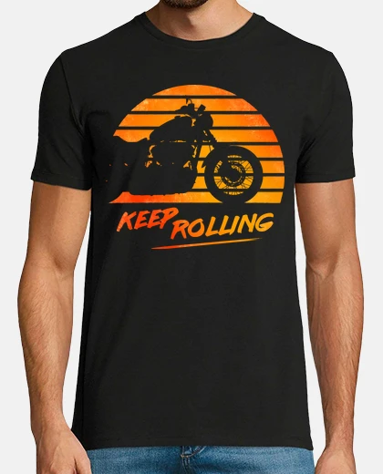 T-shirt keep rolling