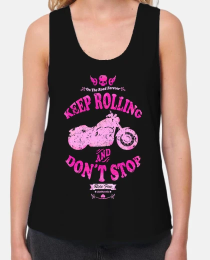 Camiseta Keep Rolling And Don't Stop