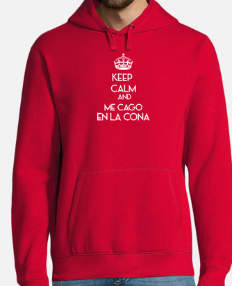 FELPA Donna KEEP CALM con Cappuccio