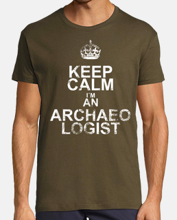keep calm - archeologo - bianco