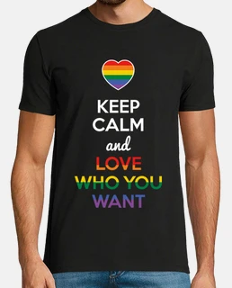 keep calm and love who you want, dark background
