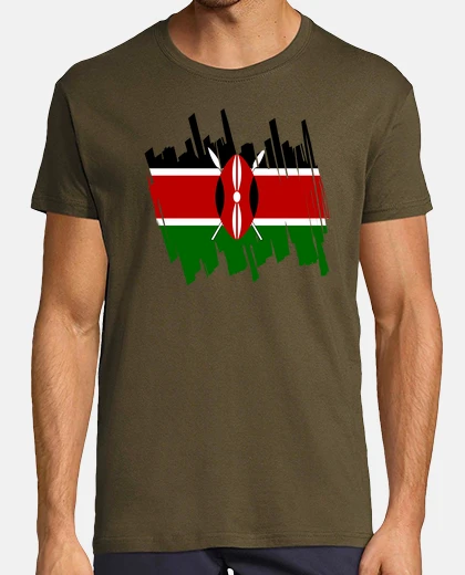 T-shirt kenya bandiera