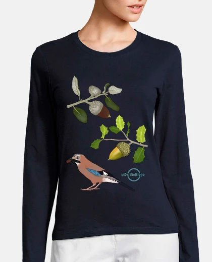 Tee-shirt kermes chêne long femme