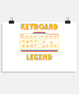 Keyboard Legend Gaming Sports Sporty