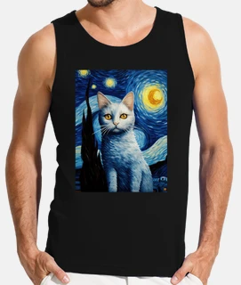 khao manee gato noche estrellada van go