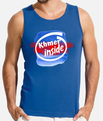 Khmer inside watercolor flag camisetas de tira. laTostadora