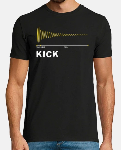 T-shirt Kick drums as waveform  Drum Kick Drummer