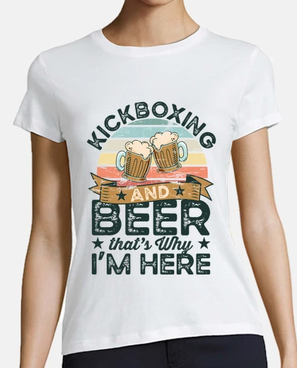Tee-shirt kickboxing et bière c39est pourquoi je 