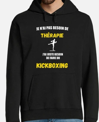 Kickboxing no need therapy hoodie tostadora