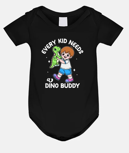 Kids Kid carrying a baby dinosaur