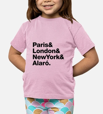 Camiseta ninos kids paris london ny. laTostadora