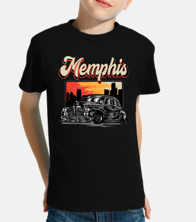 kids t-shirt classic cars retro memphis tennessee rockabilly vintage american classic cars