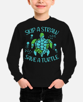 Save the Turtles, Skip the Straws | Kids T-Shirt