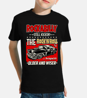 kids t-shirt rockabilly style rocker music vintage rock and roll american classic cars