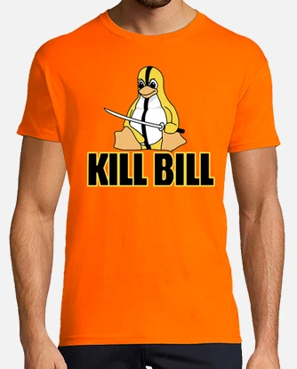 Kill bill linux geek t shirt tostadora
