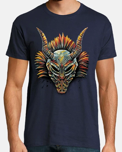 T-shirt killmonger tribal mask