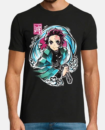 T-shirt kimetsu no yaiba - spada tanjiro