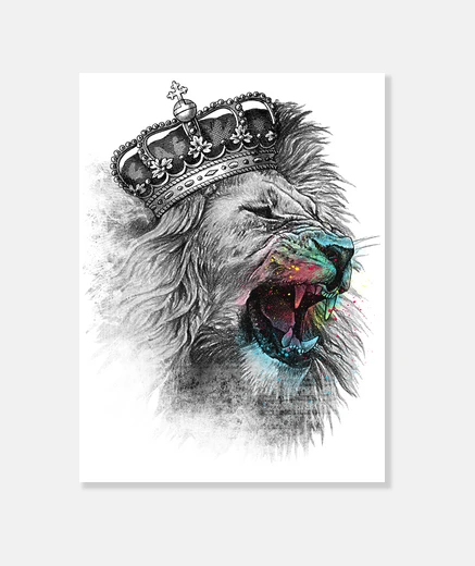 Wall King Lion