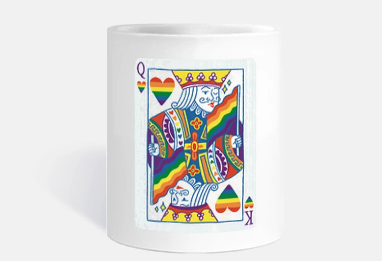 Cup king of hearts lgbt rainbow