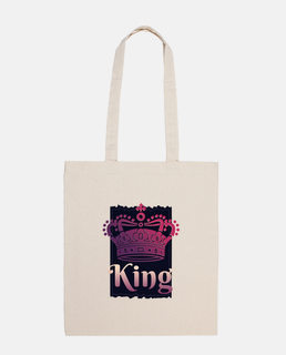 king crown tote bag