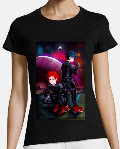 Playera Kirishima Deku Espacio AU