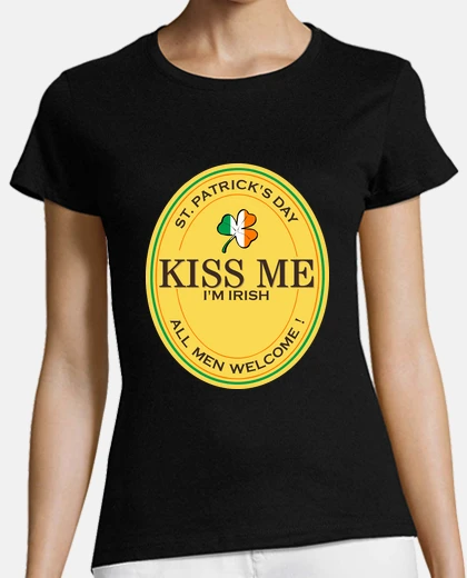 Tee-shirt Kiss me I am Irish all men welcome