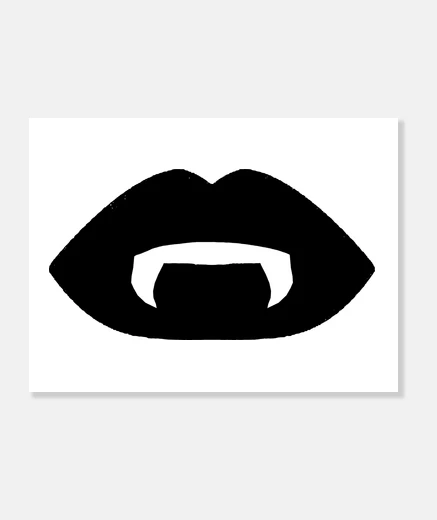 Stampa kiss vampiro