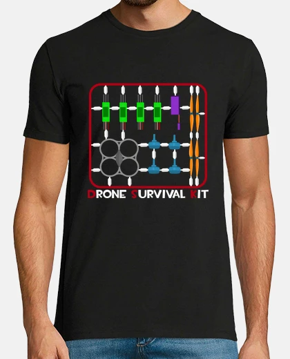 Camiseta kit de supervivencia avión no tripulado