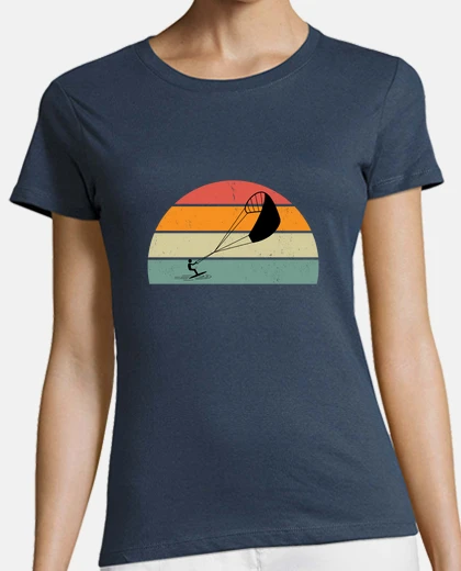 Tee-shirt kitesurf vintage cadeau kitesurfer