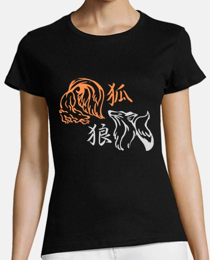 T-shirt kitsune and okami 2