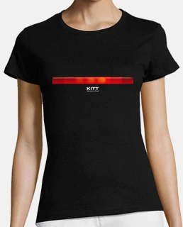 KITT - Mujer, manga corta, negra, calidad premium