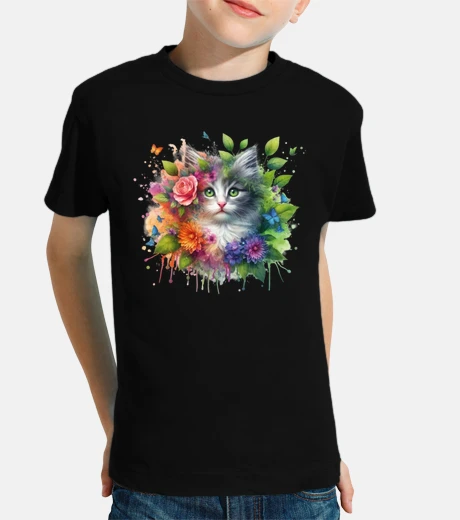Ropa kitten crown of pink flowers