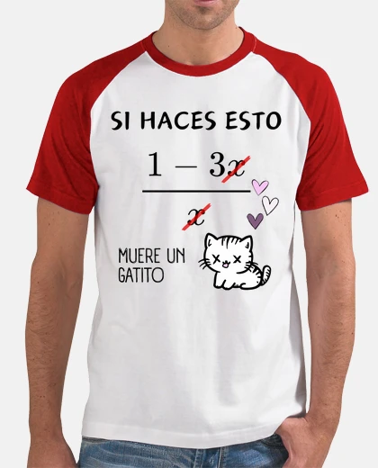 T-shirt kitten math humor - math error t-shirt