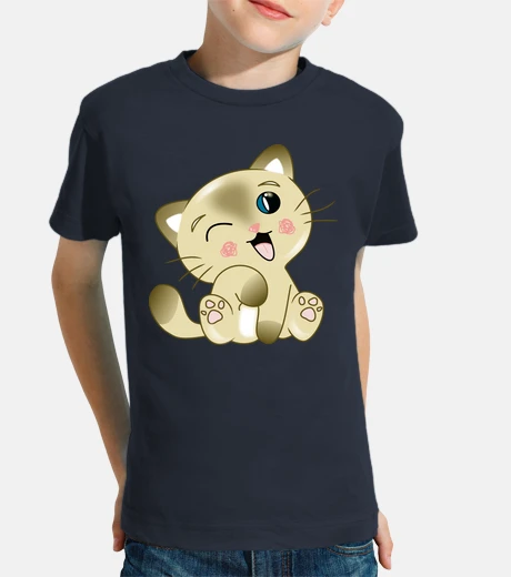Kids kitty short sleeve t- t-shirt