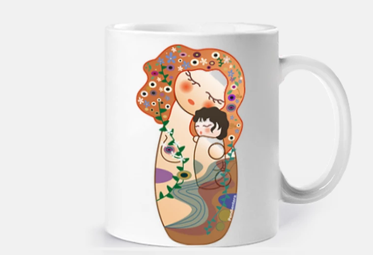 Cup klimt maternity kokeshi