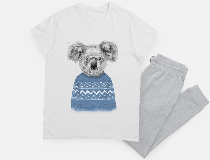 Pigiama koala invernale