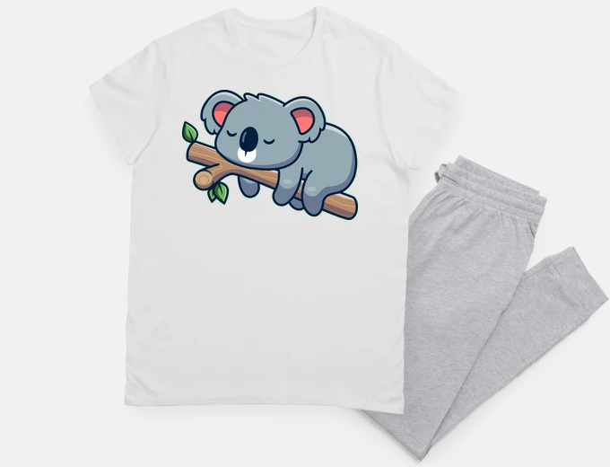 Pyjama koala on a branch