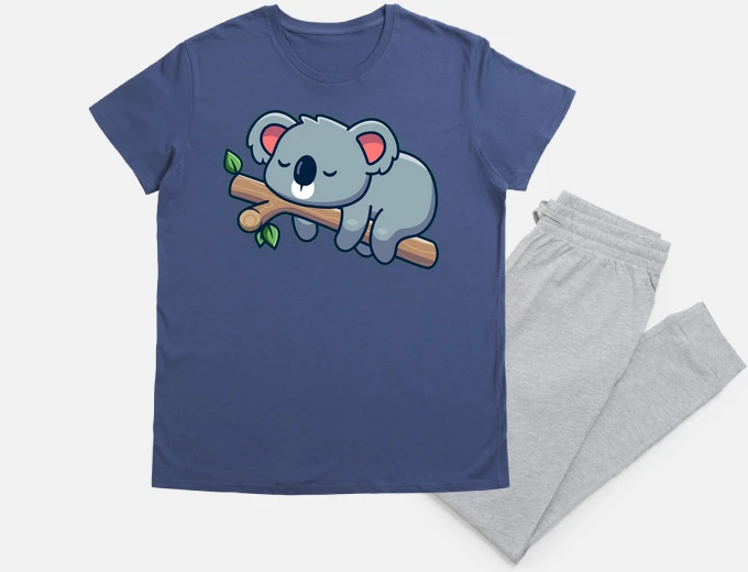 Pyjama koala on a branch