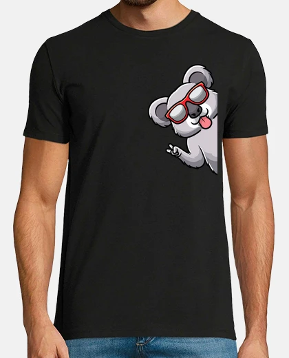 Tee-shirt koala ours animaux de côté hommes femme