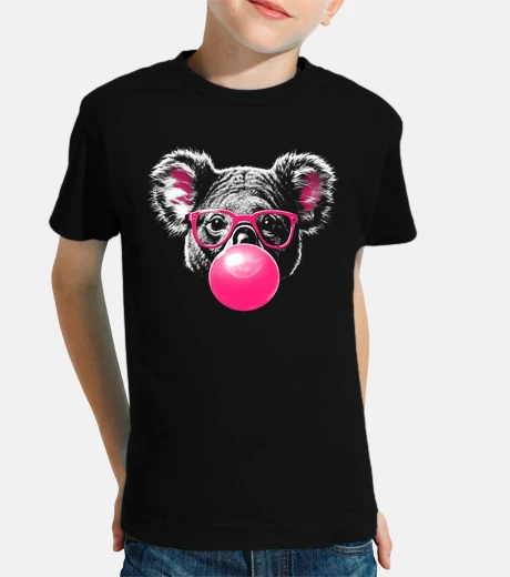 Ropa koala rosa gafas burbuja chicle payaso