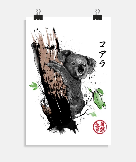 Poster koala selvaggio