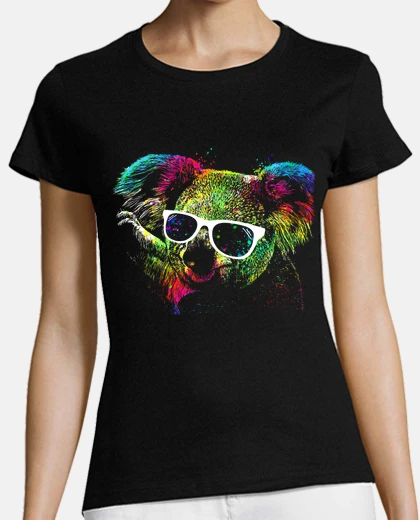 Playera koala technicolor