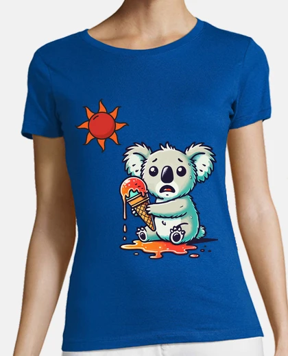 Playera koala with melted ice cream