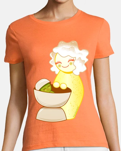 Tee-shirt kokeshi douce maman et pistache