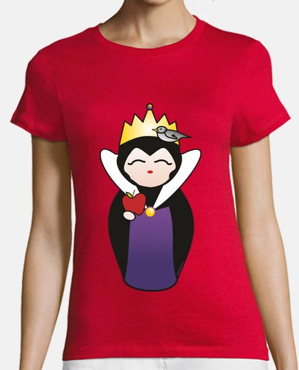 Tee-shirt kokeshi marâtre de blanche-neige