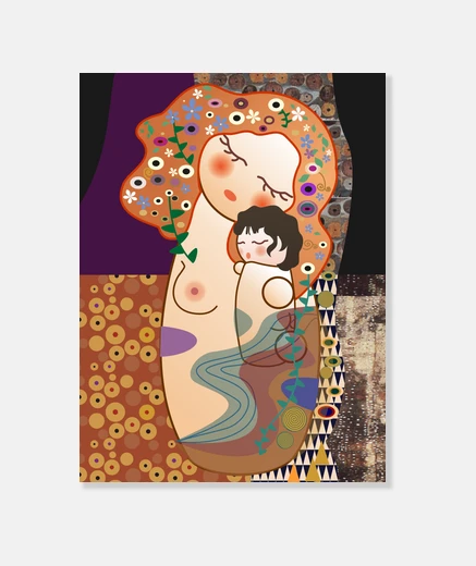Wall kokeshi maternity