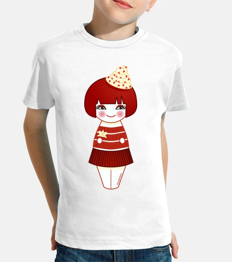 Abbigliamento kokeshi velluto rosso
